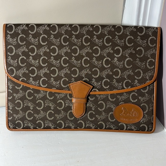 Celine Large Monogram EUC Clutch - Picture 7 of 12
